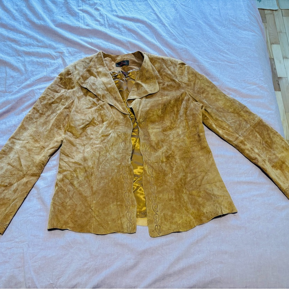 Danier Suede Jacket - Tan
